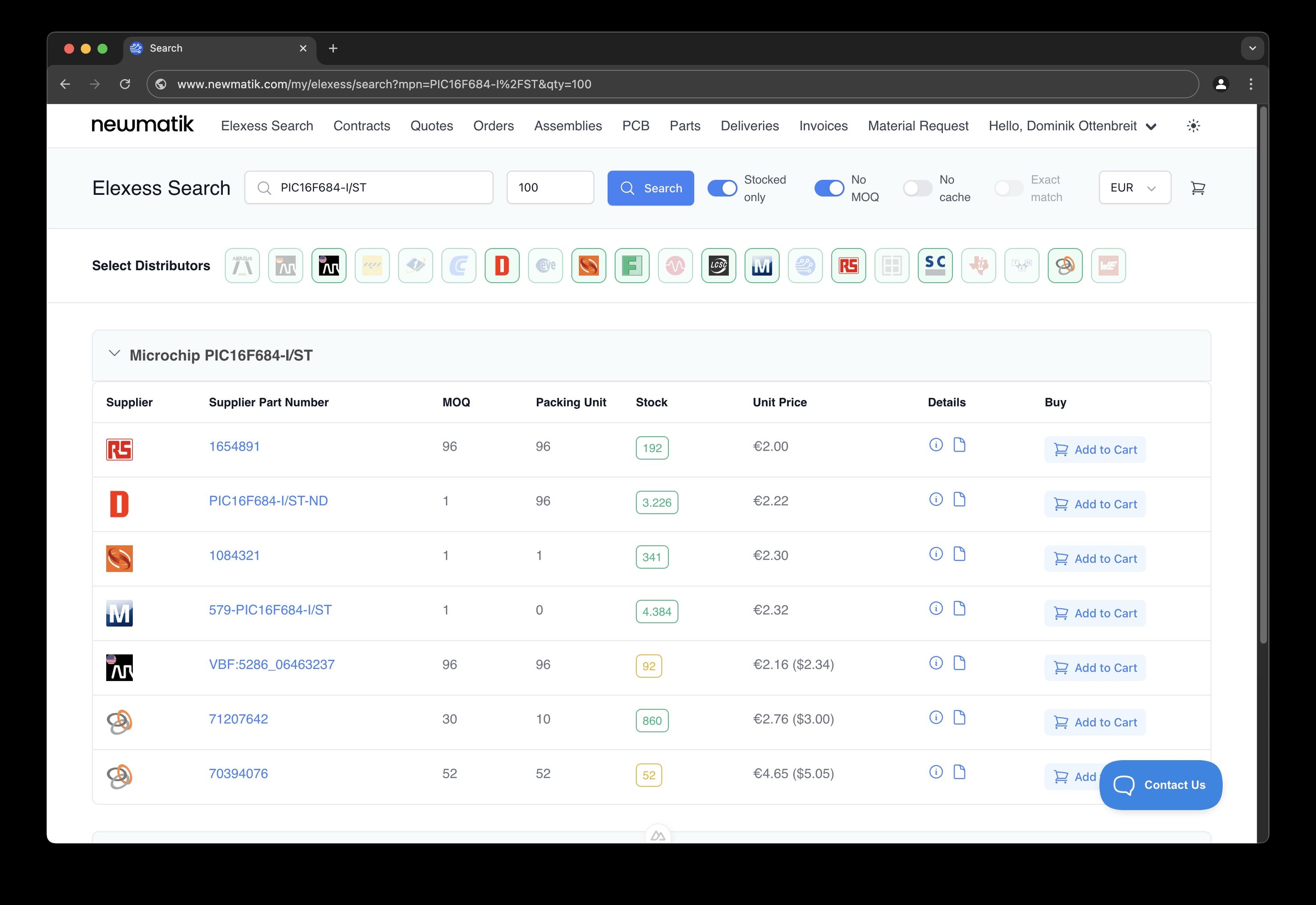 Elexess Part Search