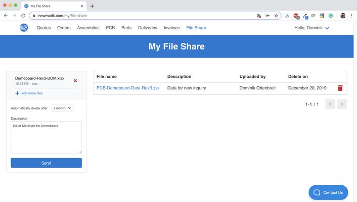 Compartición Segura de Archivos con Newmatik